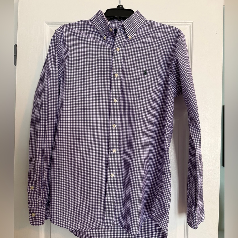 Ralph Lauren Purple Checkered Men's Shirt